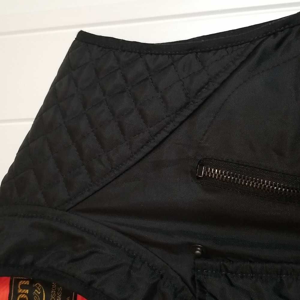 Vanson Black Triple Closure adjustable Quilted Vest Size 42 - Picture 4 of 13